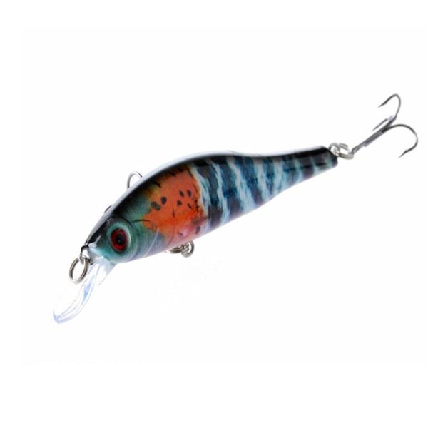 

1pcs minnow fishing lure 3d eyes 9.5cm 11.5g painted floating artificial hard bait crankbait for fresh water bass pik jllqrq