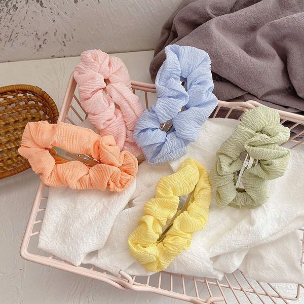 

girls hair accessories teenage kids hairclips bb clip barrettes clips childrens ruffle sweet fashion, Slivery;white