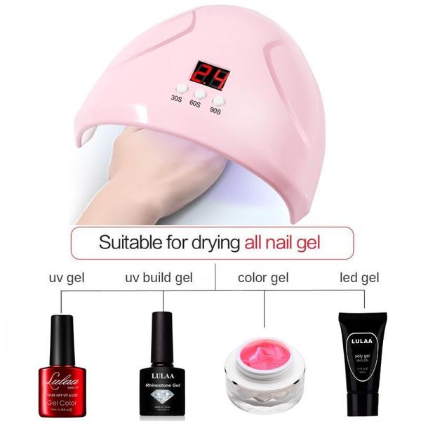 

nail dryers 36w 7 colos intelligent induction dryer machine led nails lamp portable potherapy for drying uv gel polish