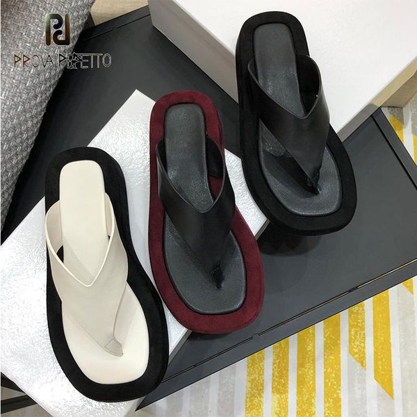 

slippers 2021 summer thick bottom sandals women flat heel casual vacation beach shoes leather flip flops outdoor, Black
