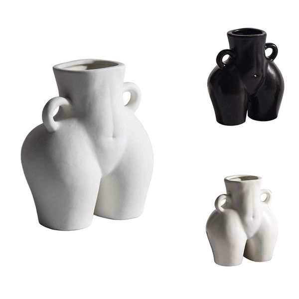 

vases human vase bunude handicraft furnishings home decoration flower arrangement woman decor gift
