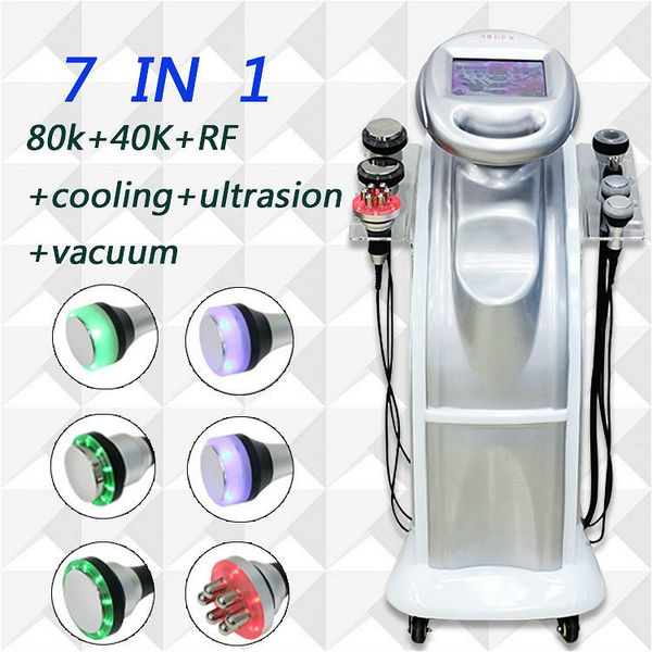

7-1 80k slimming weight reduce removal cellulite reduces ultrasonic vacuum cavitation rf radio frequency cellulite beauty machine