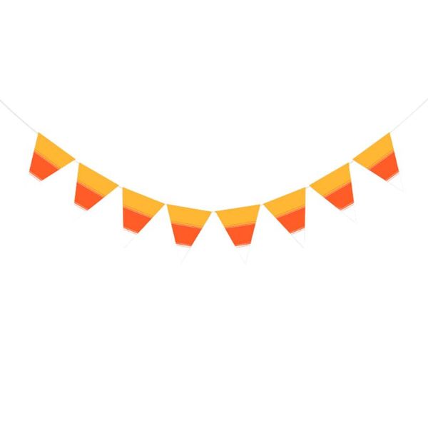 

party decoration 1pc fall decorative banner triangle hanging (assorted color)