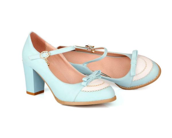 

women's shoes in spring and autumn high coarse heel round head@999, Black