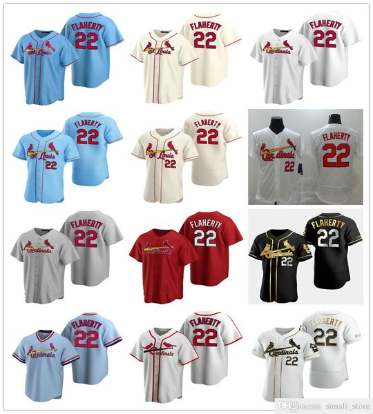 

stitched men women kids 22 jack flaherty jerseys white blue red grey cream baseball shirts lady youth quality, Blue;black
