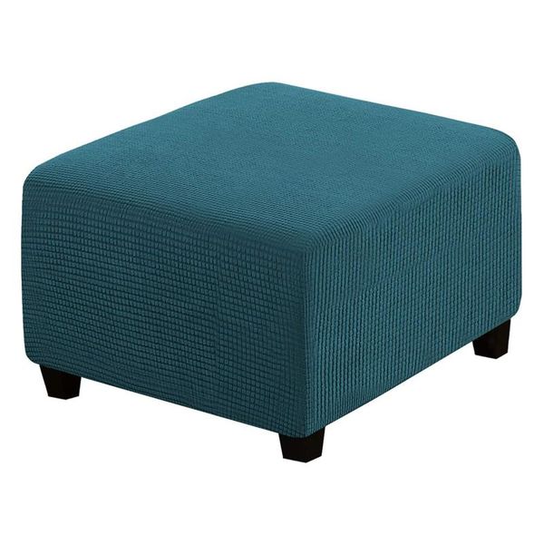 

chair covers square ottoman cover simple living room non slip elastic bottom machine washable soft stretch home decor accessories breathable
