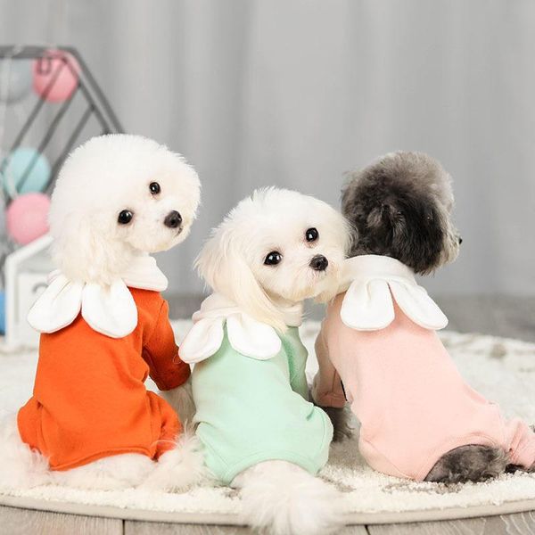 

dog apparel drop-eared four-legged transformations 2021 est pet clothes miniature for autumn and winter