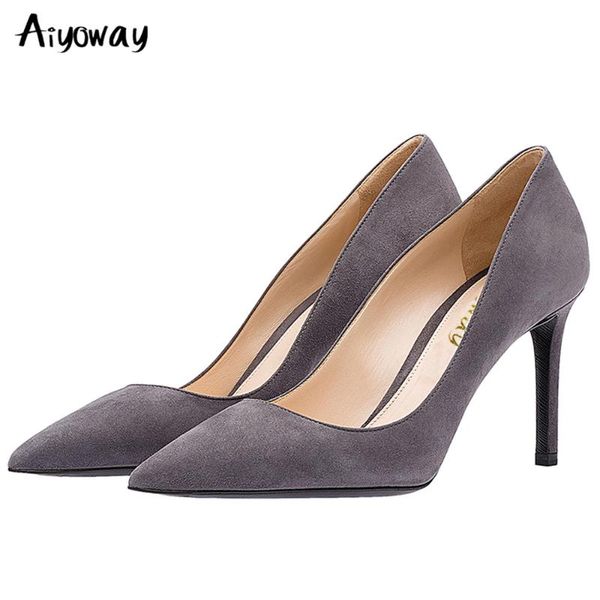 

dress shoes pointed toe thin high heels solid color pumps women autumn spring summer party work career slip-on pu ladies, Black
