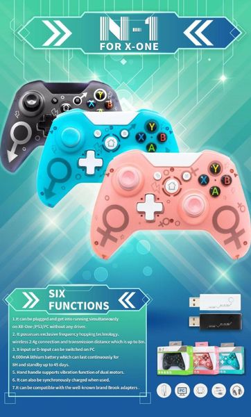

game controllers & joysticks 2.4ghz wireless controller for xbox one ps3 pc games joystick gamepad with dual motor vibration