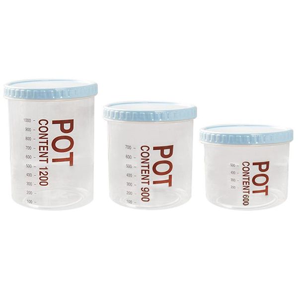 

storage bottles & jars sealed jar plastic round creativity bottle moisture proof bouteille plastique kitchen supplies dk50sj