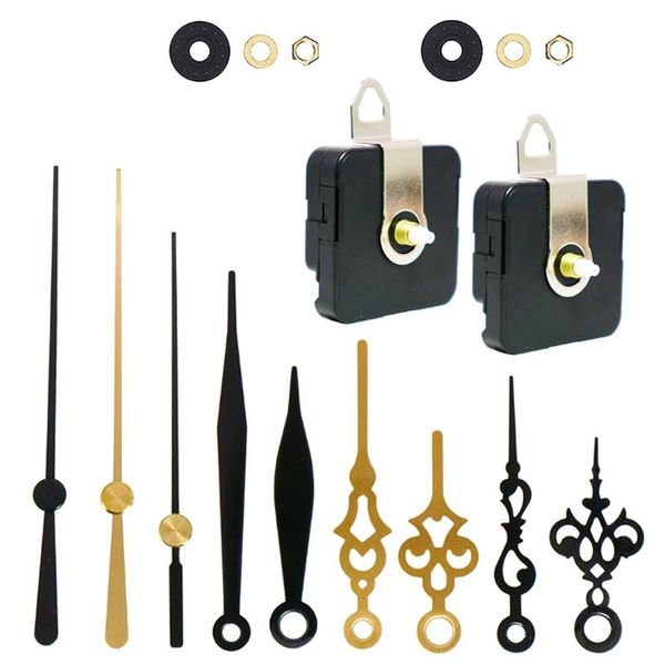 

wall clocks clock replacement movement 2 movements + 3 sets of metal hands quartz