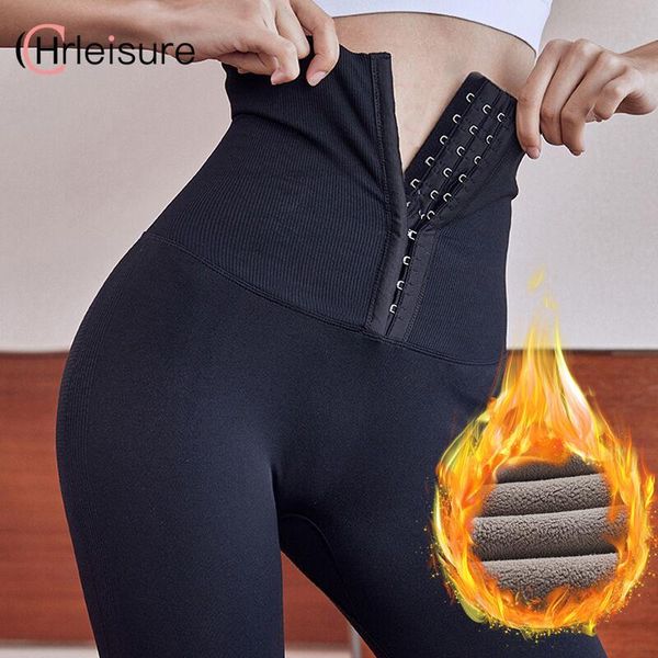 

women's leggings chrleisure winter warm high waist sport push up women gym exercise elastic pants femme legging, Black