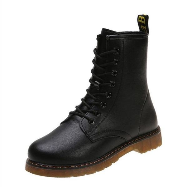 

boots 2021 autumn and winter short high motorcycle waterproof women's shoes, Black