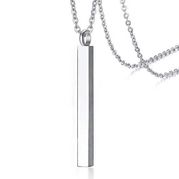

pendant necklaces women perfume bottle necklace stainless steel simple can be opened pendants accessories fashion jewelry for neck, Silver