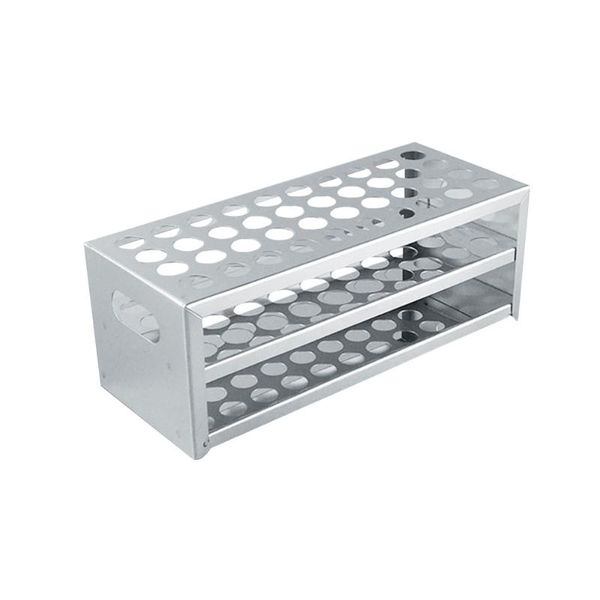 

lab supplies 40 holes stainless steel test tube rack 21.5mm holder stander for experiment school equipment