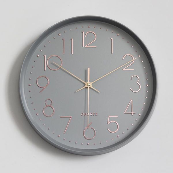 

wall clocks creative modern clock stylish minimalist round mute living room orologio parete home decor europe l