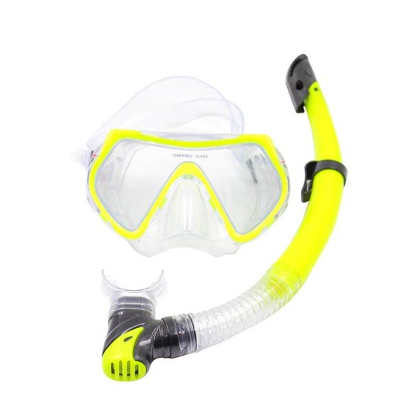 

swimming goggles diving mask dry snorkel adjustable snorkeling gear kit sec88