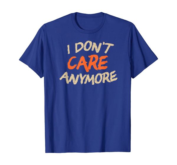 

funny i don't care anymore not caring t-shirt, White;black