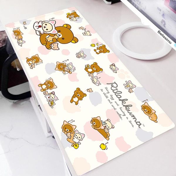 

mouse pads & wrist rests gamer girl pad korilakkuma mat kawaii anime desk big gaming accessories mousepad xxl rubber computer csgo