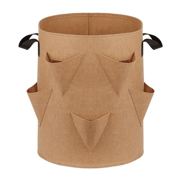 

planters & pots planting bags visualization pockets garden supplies breathable nonwoven fabric flowerpots 3 pcs planter pot with handles