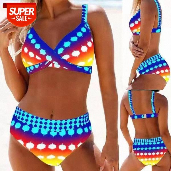 

bathing suits color high waist split bikini swimsuit women #kn9m, White;black