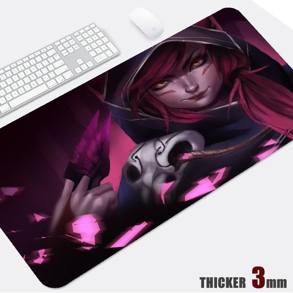 

mouse pads & wrist rests xayah pad gamer office desk mat league of legends adc computer laplarge natural rubber anti-slip package edge 3