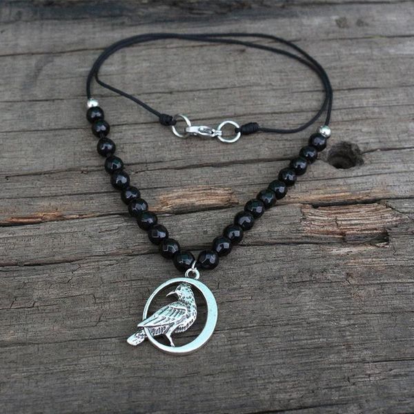

pendant necklaces cute bird ethnic jewelry, black onyx charming for girl, animal a lovely jewelry gift you, Silver