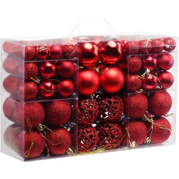 

party decoration 100pcs christmas ornaments ball hang balls xmas decorations hanging tree pendants year ornament decor foam