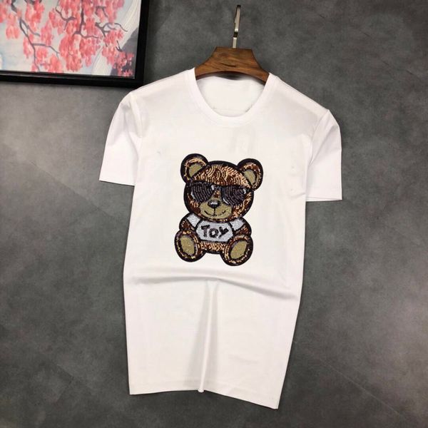 

summer fashion designer t shirts for luxury letter embroidery shirt mens women clothing short sleeved tshirt men tees, White;black