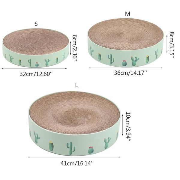 

corrugated cardboard catnip scratcher board nail scraper mat kitten bed toy 85wc