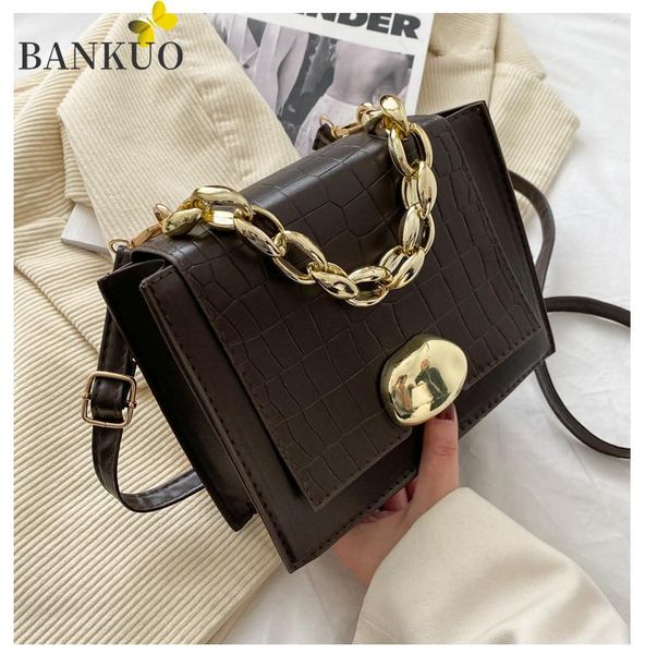 

cross body bankuo messenger bag 2021 trendy texture chain small square women all-match shoulder shopping c273
