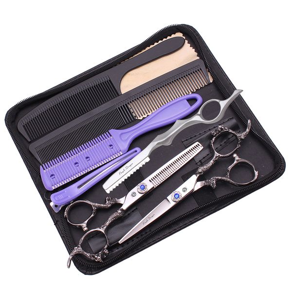 

hair cutting scissors set razor edge series 5.5" 6" japan 440c barber thinning shears haircut set hairdressing scissors profession