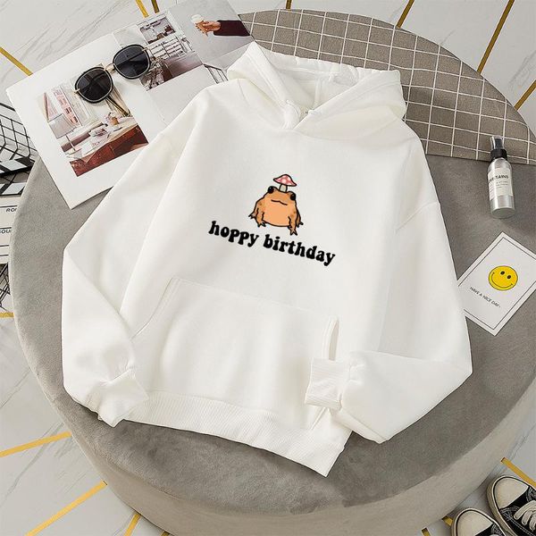 

women's hoodies & sweatshirts oversized frog printed letter women thick coat warm hooded pullover harajuku kawaii sweatshirt womens kor, Black