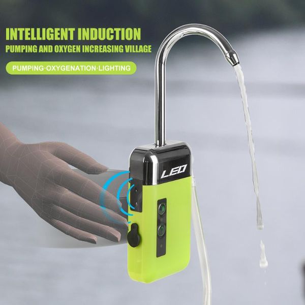 

air pumps & accessories intelligent sensor water oxygen pump outdoor fishing led lighting for leo portable