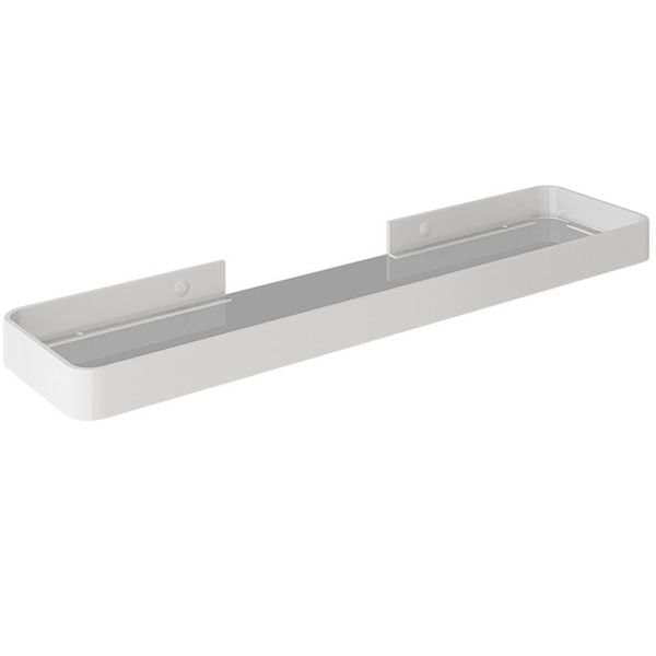 

kitchen storage & organization space aluminum wall shelf bathroom rack white glass