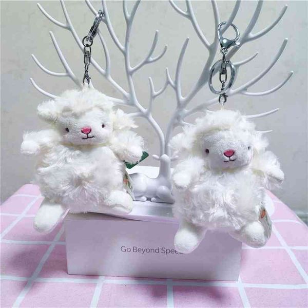 

net red ins american plush doll small mini doll sheep schoolbag pendant key chain