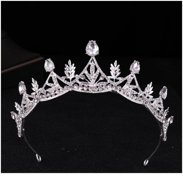 

new hair jewelry silver color crystal tiara crown rhinestone wedding party prom bridal tiara headpiece wedding hair acc jlljwj