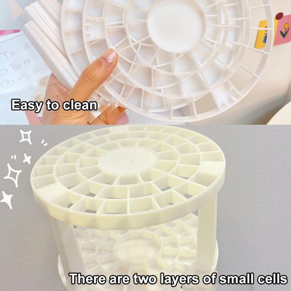 

hooks & rails portable 49 holes makeup brushes holder watercolor paint brush acrylic display stand support frame bucket