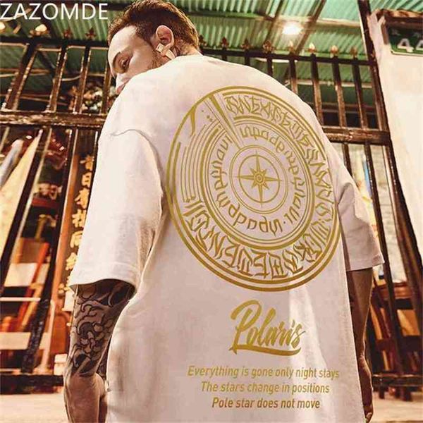 

zazomde hip hop streetwear oversize tshirt men harajuku letter print t shirt spring summer short sleeve t-shirt black 210721, White;black