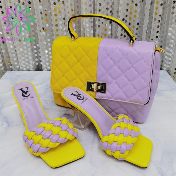 

dress shoes selling nigerian and bag set italian design matching bags for wedding party in purple yellow, Black