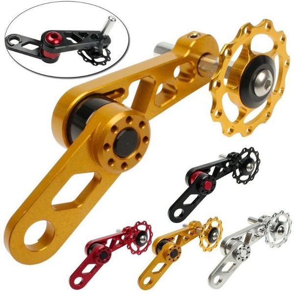 

bike heels & chainwheels folding bicycle guide wheel cycling single speed rear derailleur chain tensioner with sprocket parts