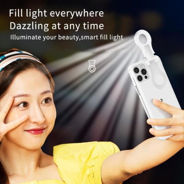 

cell phone pouches selfie ring light case for 12 pro max 11 7 8 xs x xr se creative flash dimmable led fill