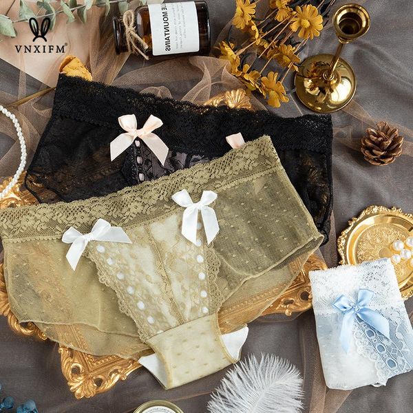

women's panties 2021 black lace low-waist mesh transparent boxer shorts girls seamless elastic breathable summer, Black;pink