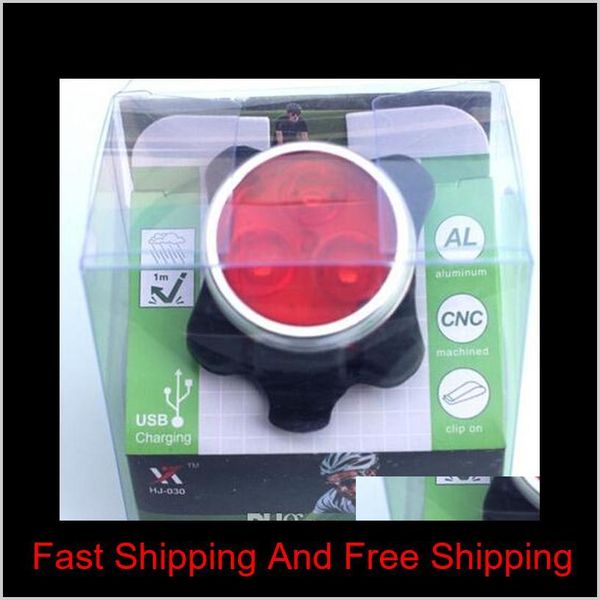 

cycling bicycle mtb bike usb rechargeable 160lm 3led head front rear tail clip light lamp 2 colors 2016 ne qylzry bdehome