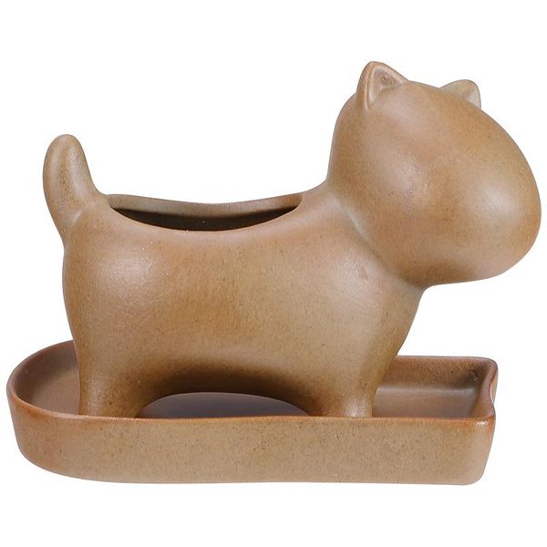

vases 1 set cartoon flowerpot ceramic plant basin succulent with tray