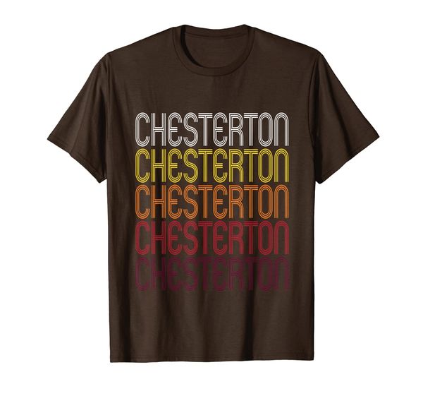 

chesterton, in | vintage style indiana t-shirt, White;black