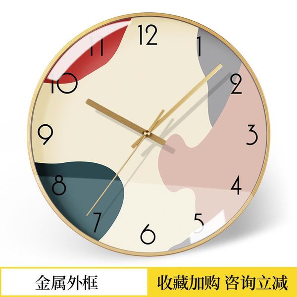 

wall clocks light luxury nordic family living room bedroom modern simple atmosphere fashion creative personality quiet clock kitchen