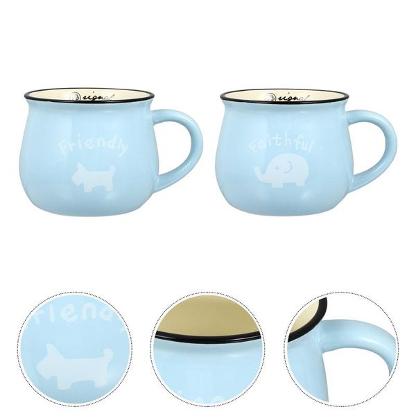 

mugs 2pcs ceramic coffee creative cups kitchen utensils tea holders