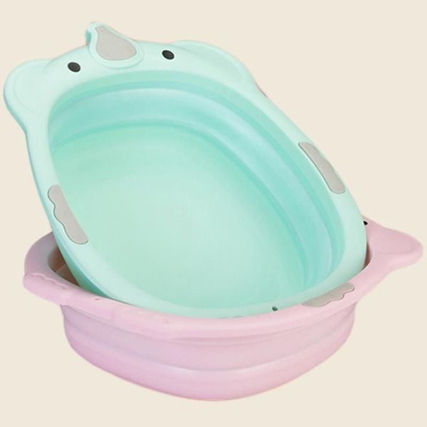 

bathing tubs & seats 2021 fashion collapsible children small bath tub washbasin baby plastic folding household eco-friendly