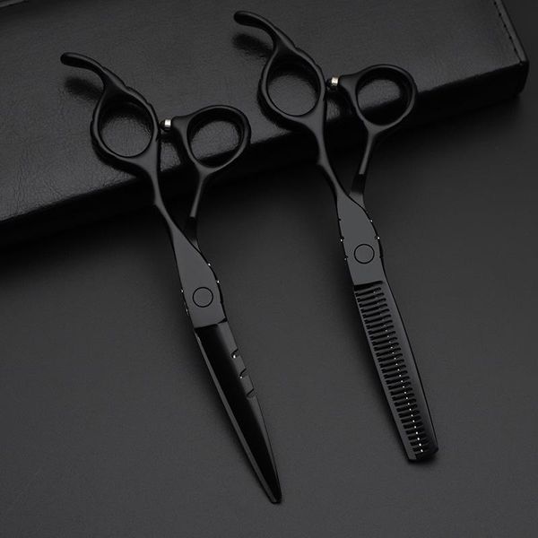 

hair scissors six piece professional haircut hairdressing flat teeth thin scraper tool set